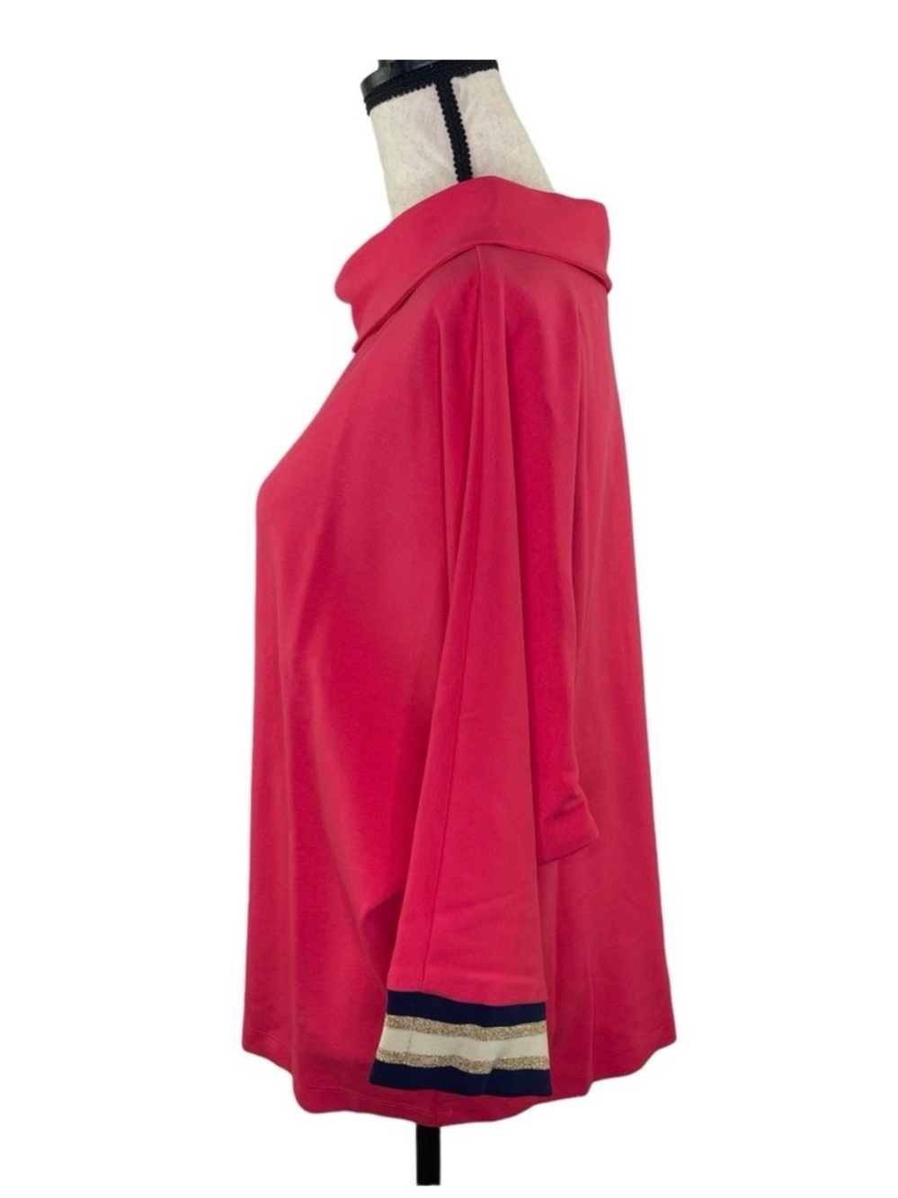 NWOT TRINA TURK AQUATA TOP IN PINK SAPPHIRE - Picture 6 of 9
